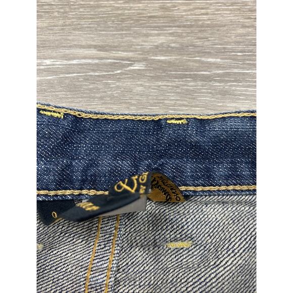 Lucky Brand Dungaree Jeans Mens 32 X 32 Blue Gene Montesano Mid Rise Boot Denim - Picture 4 of 15